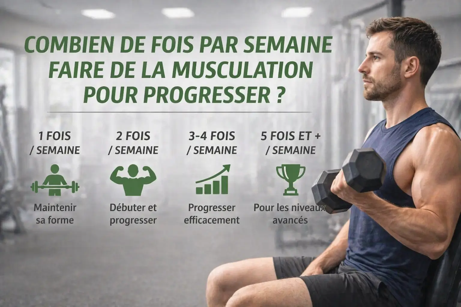 combien de fois par semaine faire de la musculation