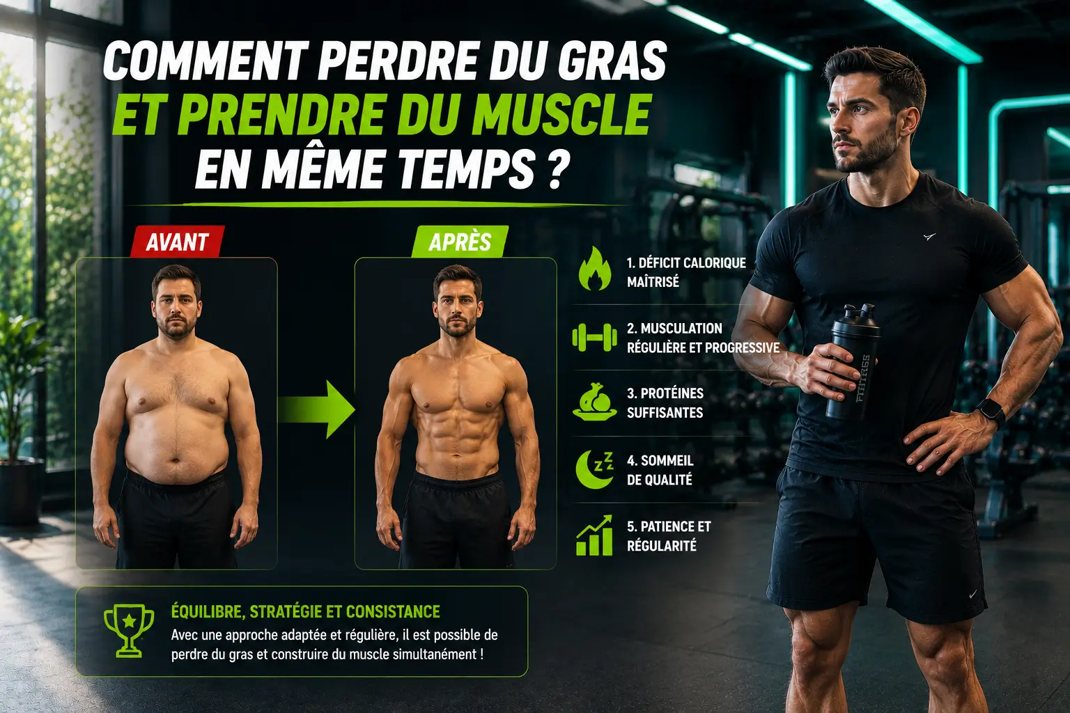 perdre du gras et prendre du muscle