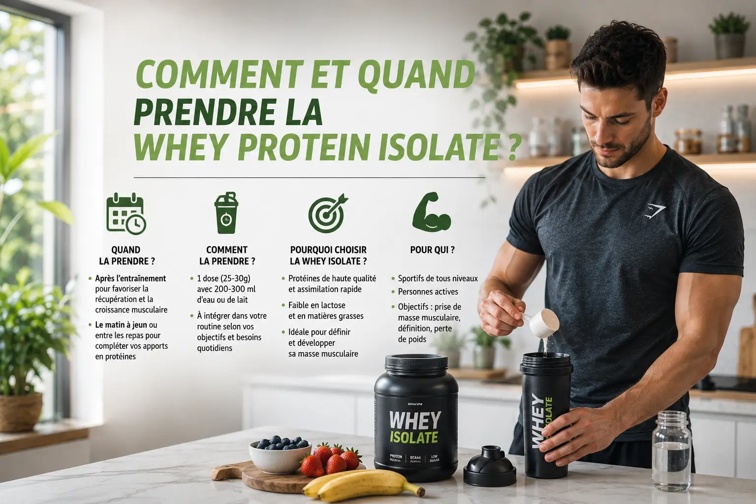 prendre la whey protein isolate